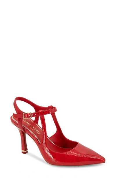 Kenneth Cole New York Women's Romi Ankle Sling Back Pumps In Red