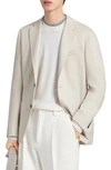 Zegna Deconstructed Oasi Cashmere Sport Coat In Ecru