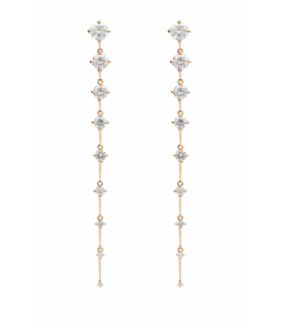 Fernando Jorge Yellow Gold And Diamond Brilliant Sequence Long Earrings
