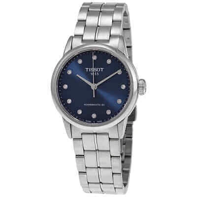 Pre-owned Tissot Luxury Automatic Blue Dial Ladies Watch T086.207.11.046.00