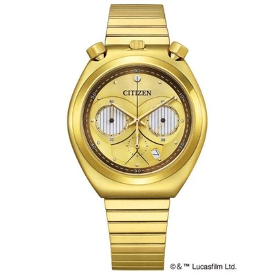 Pre-owned Citizen X Starwar Limited Quartz Watch C-3po Model An3662-51w Usus