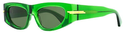Pre-owned Bottega Veneta Cat Eye Sunglasses Bv1144s 004 Green 51mm 1112