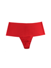 Hanky Panky Plus Size Breathesoft Hi-rise Thong Exclusive In Red