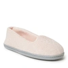 Dearfoams Rebecca Faux Fur Slipper In Beige