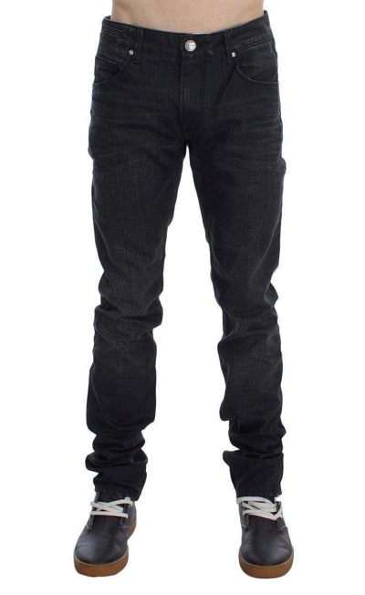 Acht Grey Cotton Skinny Slim Fit Mens Jeans