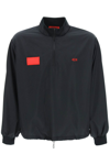 424 Logo Relaxed Shell Windbreaker Jacket In Black