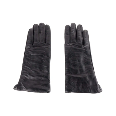 Cavalli Class Black Lambskin Glove