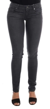 Acht Gray Cotton Slim Fit Denim Jeans In Grey