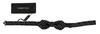 Dolce & Gabbana Black Polka Dots Silk Adjustable Neck Papillon Men Bow Tie In Black