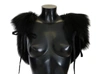 Dolce & Gabbana Black Silver Fox Fur Scarf In Black