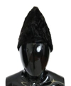 Dolce & Gabbana Black Xiangao Lamb Fur Beanie In Black