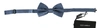 DOLCE & GABBANA BLUE 100% SILK ADJUSTABLE NECK PAPILLON BOW TIE