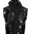 Dolce & Gabbana Brown Virgin Wool Striped Pattern Wrap Scarf In Brown