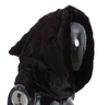 Dolce & Gabbana Green Weasel Fur Crochet Hood Scarf Hat In Gray