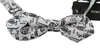 DOLCE & GABBANA WHITE INSTRUMENTS ADJUSTABLE NECK PAPILLON MEN BOW TIE