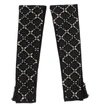 Dolce & Gabbana Black Leather Crystal Beaded Finger Free Gloves In Black
