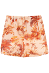 Alanui Hoo'okipa Toile De Jouy Shorts In Orange