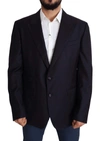 Dolce & Gabbana Black Wool Single Breasted Napoli Blazer In Black