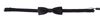 DOLCE & GABBANA GRAY PATTERN SILK ADJUSTABLE NECK PAPILLON BOW TIE