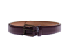 Dolce & Gabbana Purple Leather Logo Cintura Gürtel Belt In Purple
