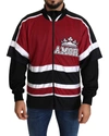Dolce & Gabbana Red Black Amore Sport Full Zipper Sweater In Red