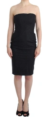 CAVALLI WOMEN DARK  STRAPLESS DRESS