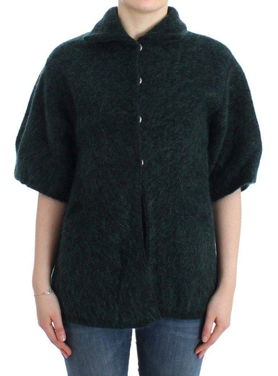 Cavalli Women   Mohair Knitted Cardigan In Green