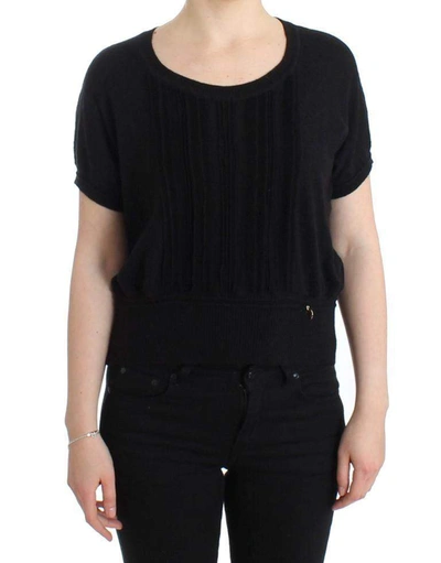 Cavalli Women Short Sleeve Jumper In Black