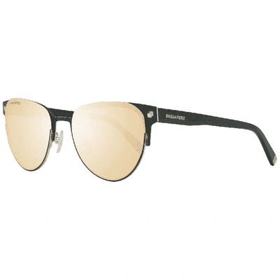 Dsquared² Dq0316  Mirrored Oval Sunglasses In Red