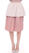 COMEFORBREAKFAST KNEE-LENGTH PLEATED SKIRT