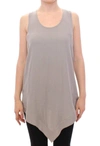 Comeforbreakfast Viscose Tank Top Shirt Blouse In Gray