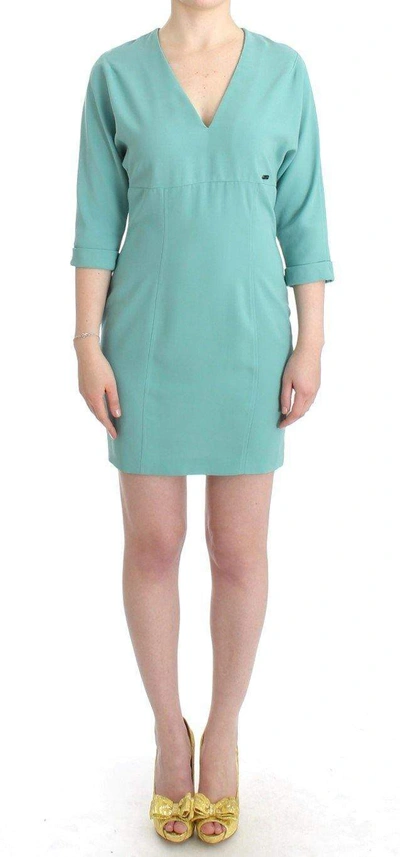 Costume National C'n'c   3/4 Sleeve Sheath Dress In Green