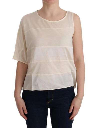 Costume National Asymmetric Top Women's Blouse In Beige