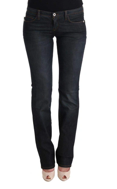 Costume National C'n'c   Cotton Slim Flared Jeans In Gray
