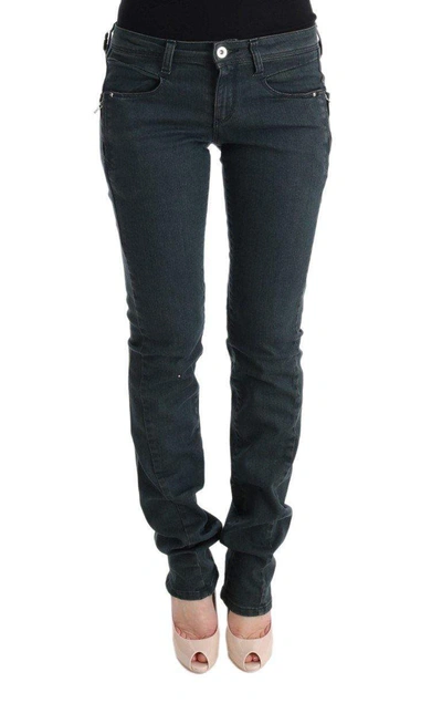 Costume National Gray Cotton Superslim Denim Jeans