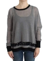 COSTUME NATIONAL C’N’C   EMBELLISHED ASYMMETRIC SWEATER