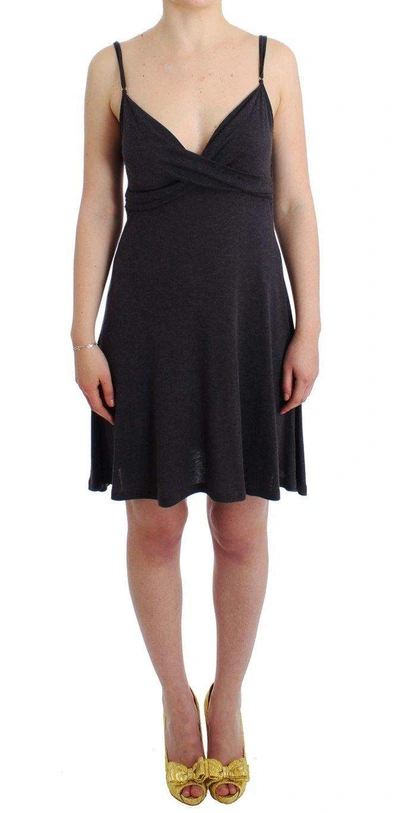 Costume National Knitted A-line Women's Dress In Gray