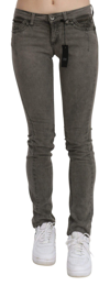 COSTUME NATIONAL C’N’C   LOW WAIST SKINNY  COTTON JEANS