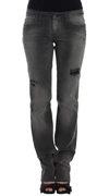Costume National Chic Gray Straight Leg Denim Delight In Gray