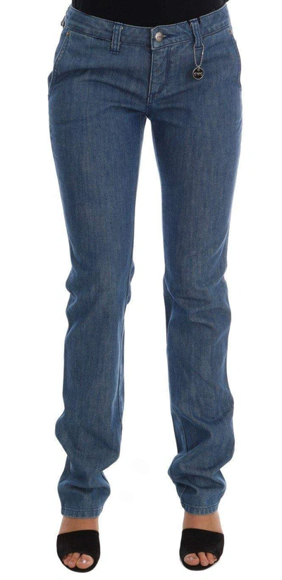 Costume National C'n'c   Wash Cotton Slim  Jeans In Blue