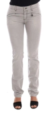 Costume National Sophisticated Gray Super Slim Jeans In Gray