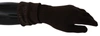 Costume National C'n'c   Wool Knitted One Size Wrist Length Gloves In Brown