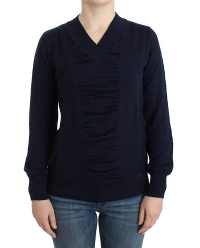 COSTUME NATIONAL C’N’C  DARK  V-NECK WOOL SWEATER