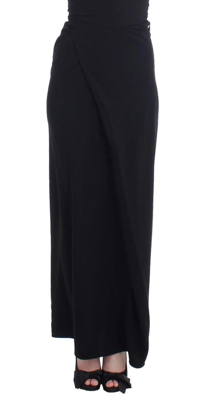 Costume National Full Length Maxi Women's Skirt In Black