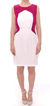 Cote Co|te Chic Pink & White Shift Women's Dress In White