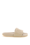 AMBUSH LEATHER SLIDES WITH QUILTED LOGO
