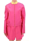 Cote Co|te Elegant Pink Silk Blend Women's Jacket In Pink