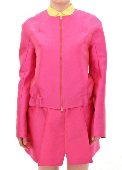 Cote Co|te Pink Silk Blend Women's Jacket