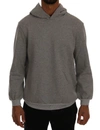 DANIELE ALESSANDRINI PULLOVER HODDED COTTON SWEATER