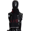 Givenchy Black Red Wool Unisex Winter Warm Wrap Scarf Shawl In Black